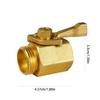 Portable Sturdy Brass 3/4Inch Hose Shutoff Valves Convenient for Outdoor Faucets and Sprinkler Systems Daily Use