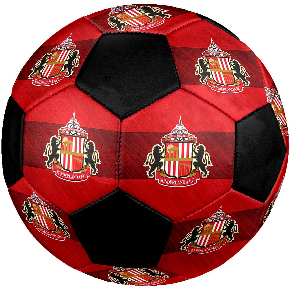 SIZE 5 Sunderland AFC Soccer Ball Colorful All Ages Machine Stitched PVC Competition Ready Durable High-Bounce