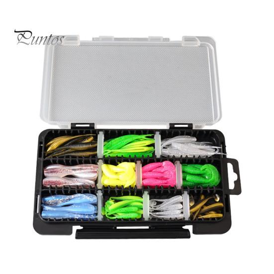 

32/88 шт./набор мягких рыболовных приманок с круглой головкой, крючком, цветной вилкой, фигурной иглой, веслом, хвостом, 3D-глазами, неокрашенным крючком с зазубринами для пресной воды и соленой воды C