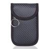 Key Fob RFID Blocking Bag Double Layer Carbon Fiber Anti-Scratch Car Key Cage Protector for Vehicle Drivers Travel Use