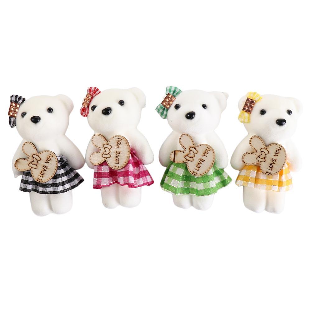 10pcs/bag Foam Bear Mini Bear Flower Bouquet Plush Animal Cartoon Bouquet Doll  Girlfriends