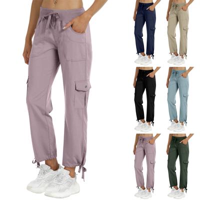 Women's Hiking Pants Lightweight Quick Dry Outdoor Athletic Travel Casual Loose Comfy Cute Pockets
