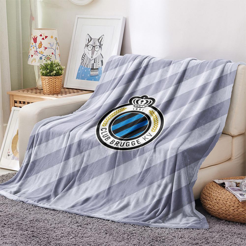 1PC Club Brugge KV Print FlAannel Blanket, High Quality Comfortable for All Seasons, Home Decor, Warmth and Comfort