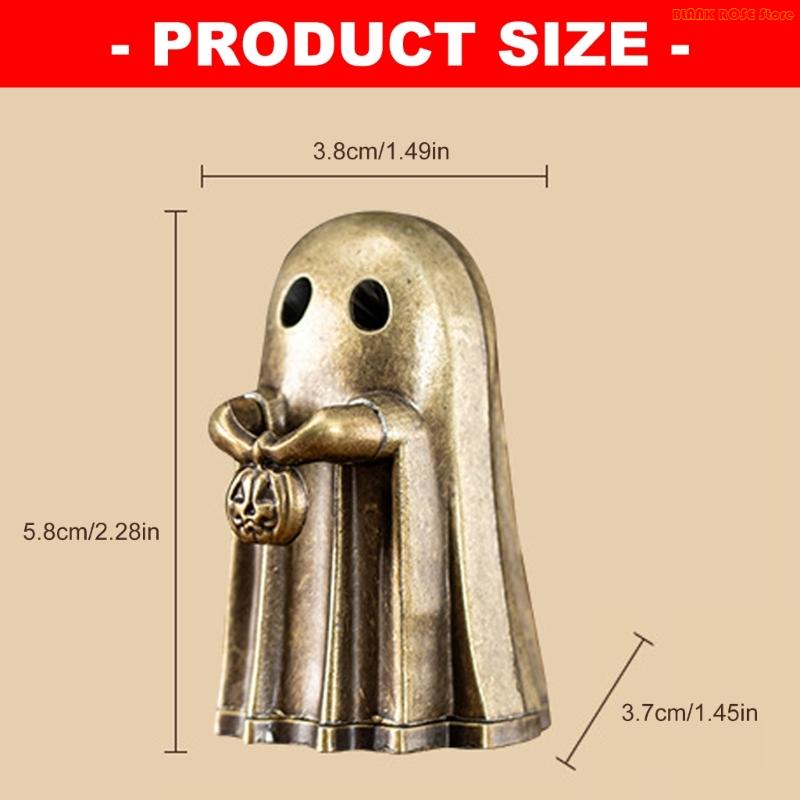K1AE Ghosty Incenses Burners,Incenses Holder Metal Censers Ashes Catcher Ghosty Statue Table Ornament for Home Decorations