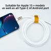 120W Super Fast Charging Cable Zinc Alloy Liquid Silicone Type-C to Type-C Fast Phone Charging Cable for Apple macbook Android