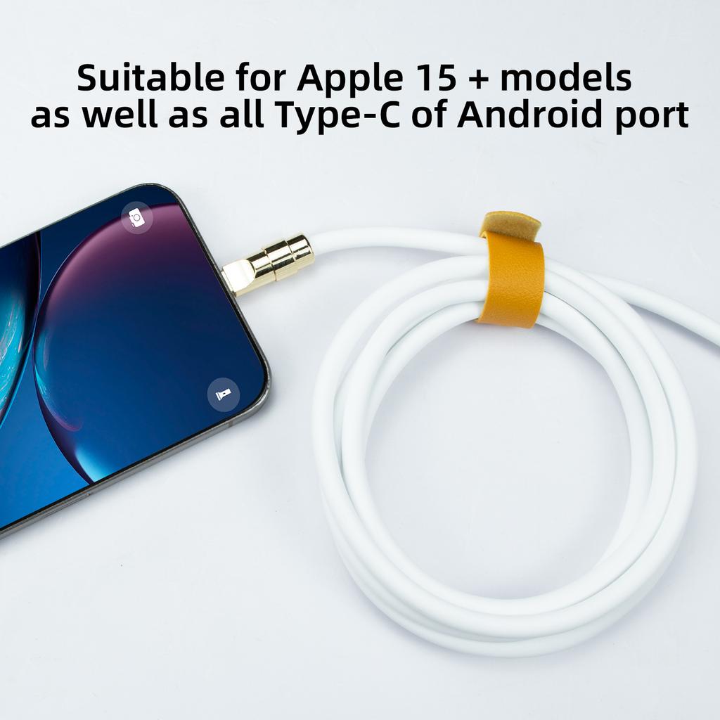 120W Super Fast Charging Cable Zinc Alloy Liquid Silicone Type-C to Type-C Fast Phone Charging Cable for Apple macbook Android