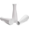 Tall Tapered Plastic Flower Vase, Small Bud, Decorative Flower Vase, Home Decoration, Centerpieces, Bouquet Arranging, Connected Tubes (Wide Vase)
