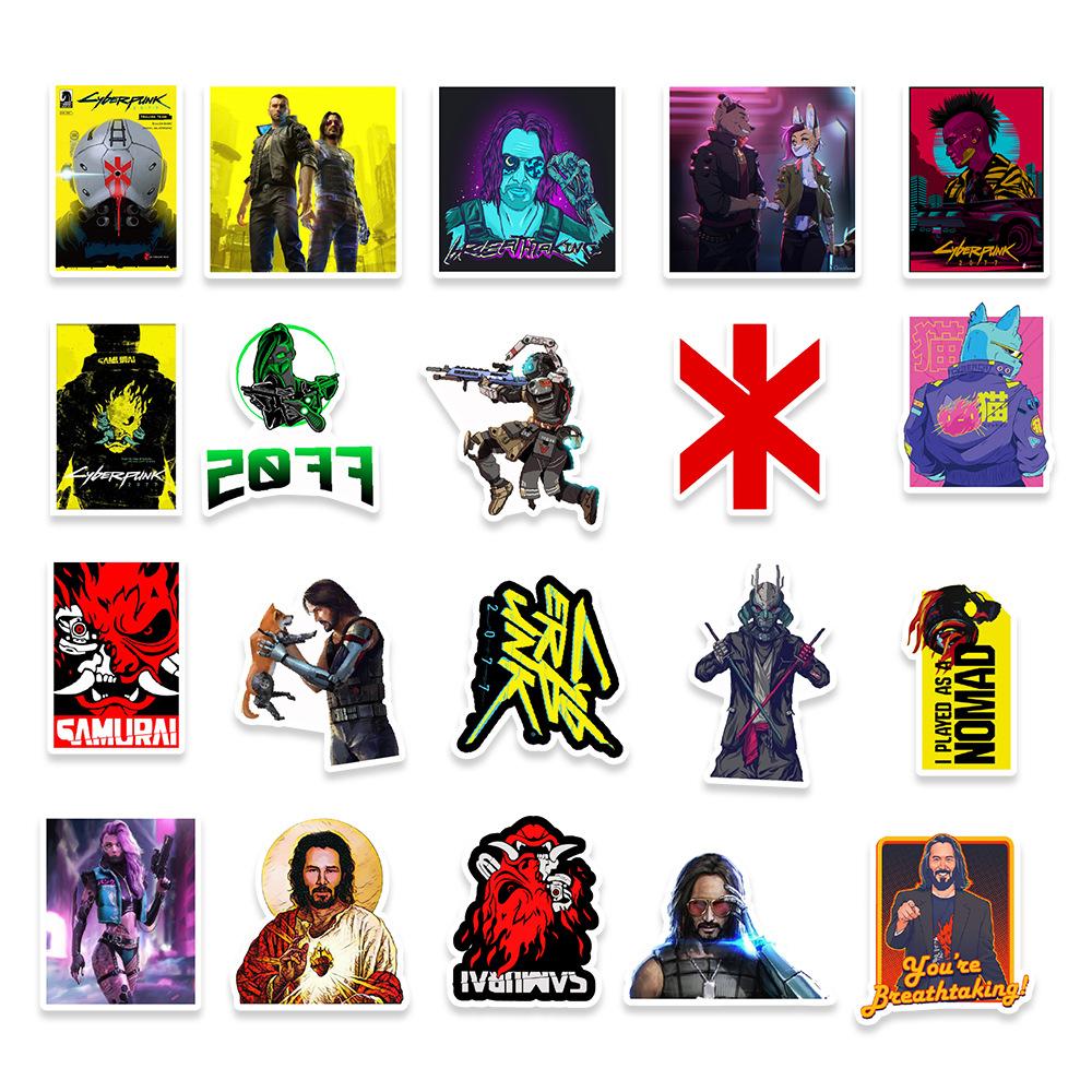 50 Games Graffiti Stickers Balance Bike Motorcycle Helmet Skateboard Decoration Stickers Creative Hand Account