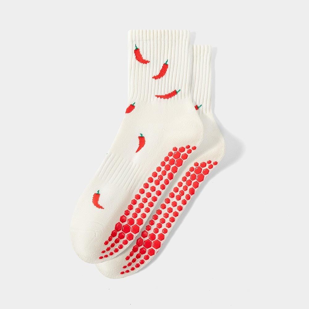 Non-Slip Yoga Socks Cartoon Embroidery Floor Socks Professional Pilates Socks  for Women
