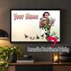 Gaston Lagaffe Custom Name Text 5D Diamond Painting Kit DIY Full Drill Diamond Art Decoration