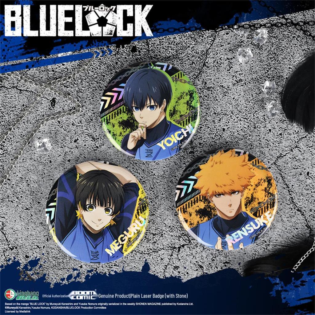 Bao Meng Blue Lock Isagi Yoichi & Chigiri Hyoma Noodles Laser Badge