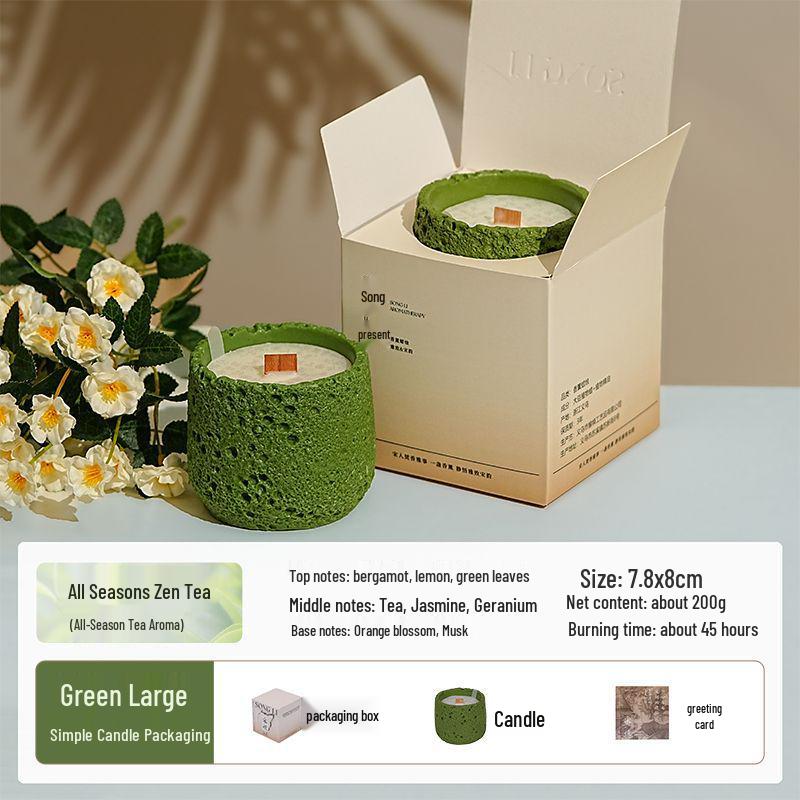 Luxury Cement Cup Aromatherapy Candle: Long-Lasting Fragrance and Elegant Ornament for a High-End Ambiance, Perfect Birthday Gift