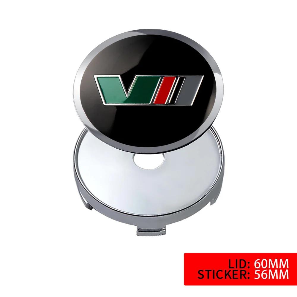 2025 New For Skoda Octavia VII VRS R Rapid Fabia Yeti Superb Kamiq Car Badge Hub Cap Hub Stickers Wheel Dust-proof Logo Covers D