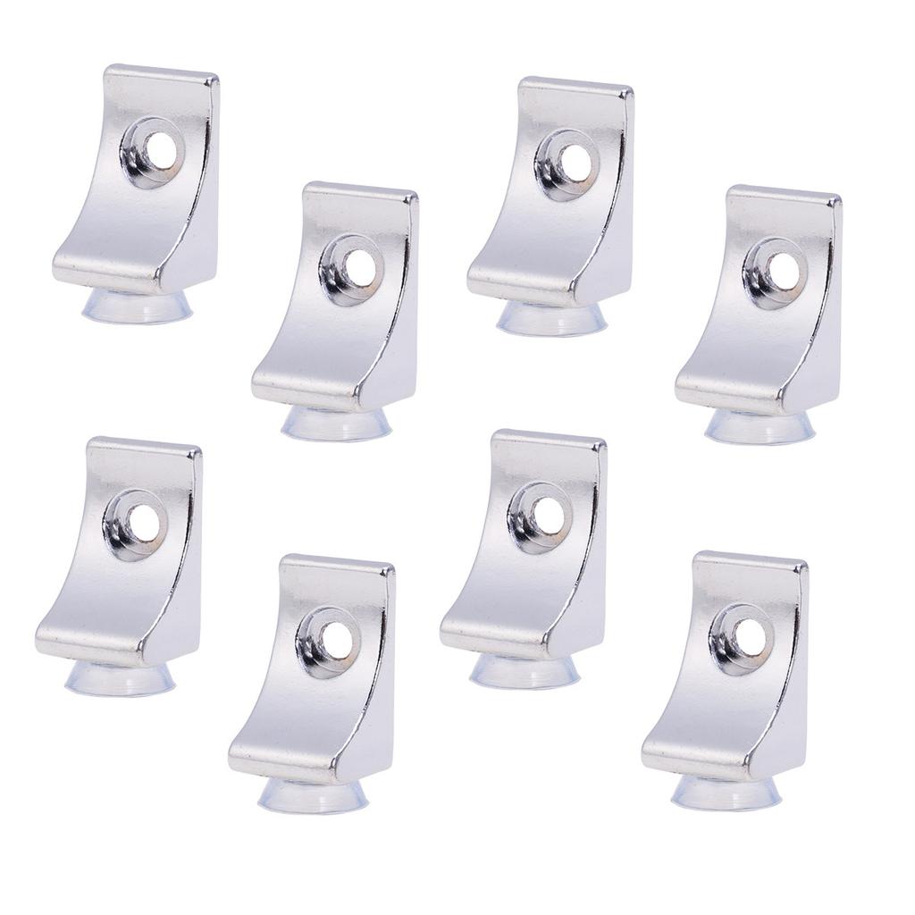 8Pcs Thickened Zinc Alloy Shelf Support Plate Bracket Heavy Duty Solid Wood Plywood Glass Plate Cupboard Holder for Wine Cabinet