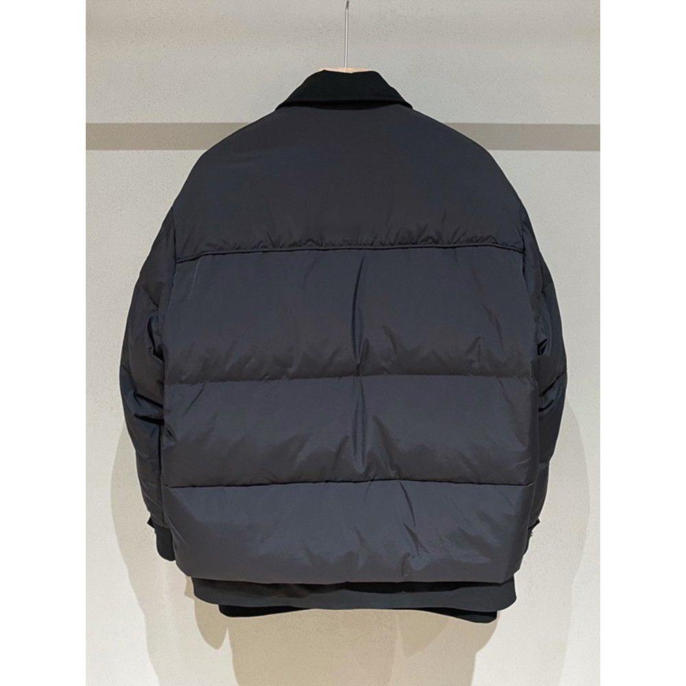 Men's 2025 Trendy Thickened Winter Down Jacket - Short, Warm, Handsome Japanese-style Lapel, Fake Two-Piece Design.