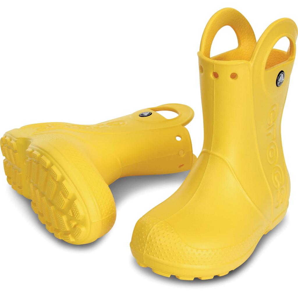 Crocs Handle It Rain 19cm Boots, Kids, Yellow,