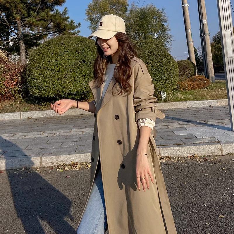 Chic Korean-Style Petite Women's Trench Coat - Autumn 2025 Collection