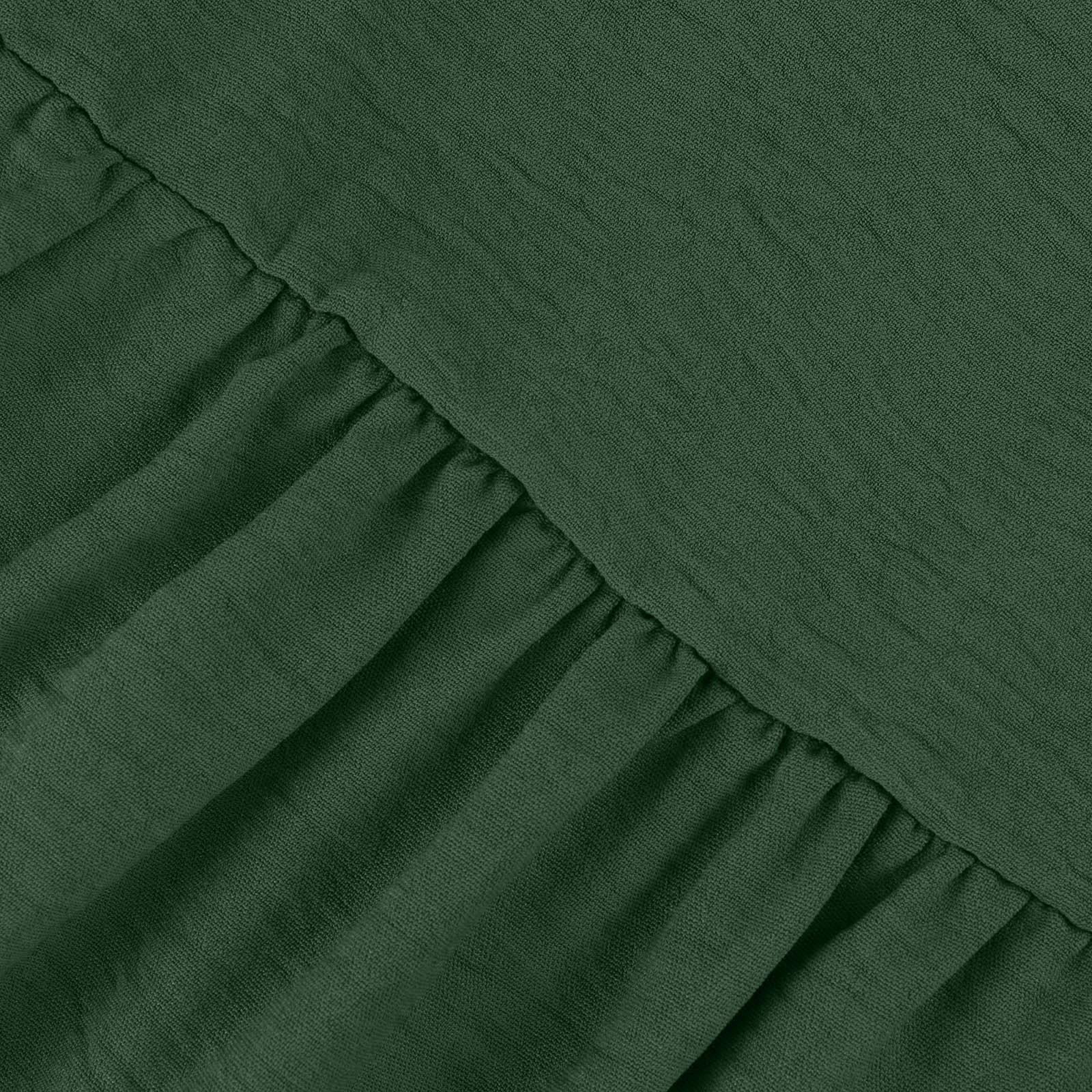 Женские летние повседневные однотонные платья с короткими рукавами и V-образным вырезом — фото 9