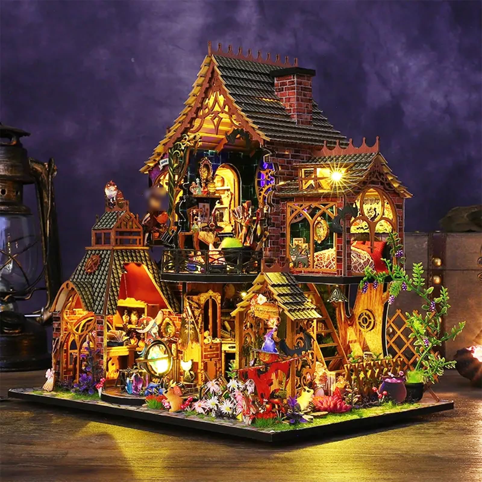 

DIY Miniature 3D Miniature Magical Forest Spirit Magic Handmade Craft Kit for Adults Dollhouse, Castle, Magnificent, Luxurious, (ES015-A)