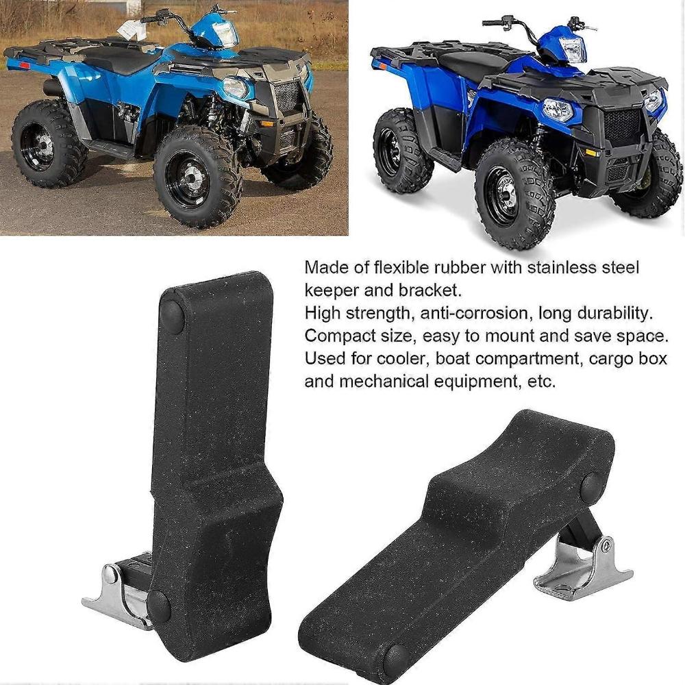 2pcs For Polaris Sportsman 570 Latch Front Storage Rack Rubber Latch Fit for Polaris Sportsman 450 570 850 Touring ETX 7081927 7082654