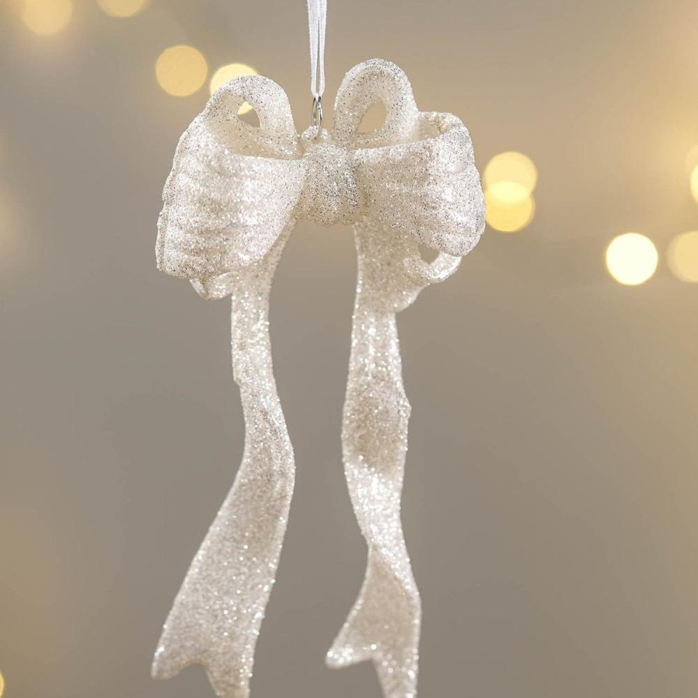 Plastic Christmas Crystal Pendants Snowflake DIY Christmas Tree Ornaments Indoor Outdoor Wall Pendant Crystal Hanging Xmas Tree