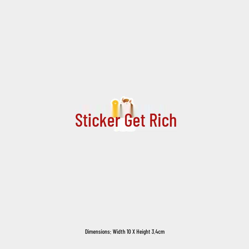 Instant Wealth Personality Car Decal: Gold Ingot & Horse, Waterproof & Sun-Protected Rear Windshield Sticker