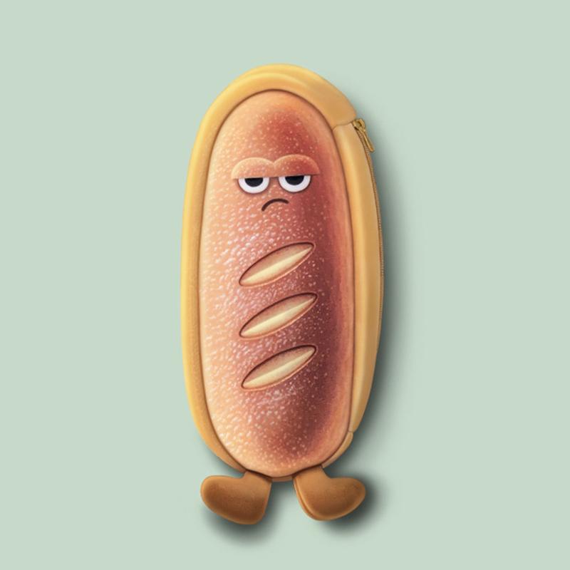 

Cute Large-Capacity Pencil Case Kawaii Pen Box Storage Cosmetic Bag Back To School Office Supplies Stationery 20CM абрикосовый