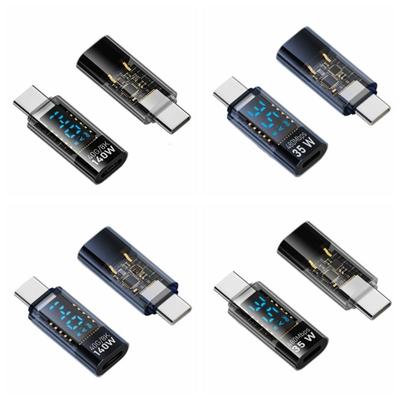 Digital LED Display for iOS Converter PD 140W Type-C Extension Connector USB-C Adapter  Laptop