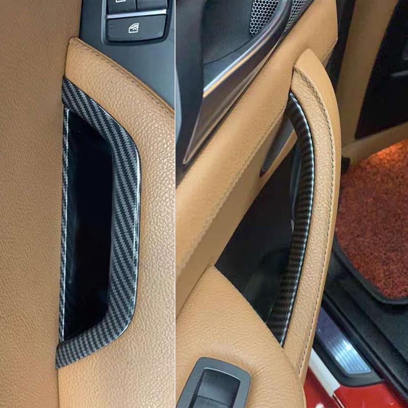 LHD RHD Auto Kohlefaser Innentür Zuziehgriff Armlehnenverkleidung Zierleiste Für BMW X3 X4 F25 F26 2010-2016