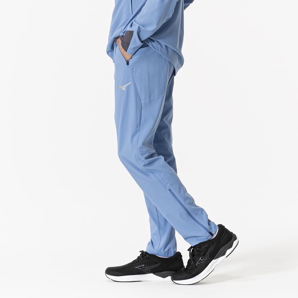 Mizuno Training Wear Stretch Cross Pants, Jersey, Player-Specific, MUGEN Color, 32MDB503, Parisian Blue