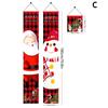 180x30cm Merry Christmas Couplet On Door Banners Party Decorative Porch Flag Oxford Cloth for Home Porch Outdoor Xmas Hanging Ornaments Supplies