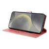For Samsung Galaxy S25 Case with 2Pcs Tempered Glass WANLONFENG WN Series Calf Texture Leather Phone Cover Big Cutouts