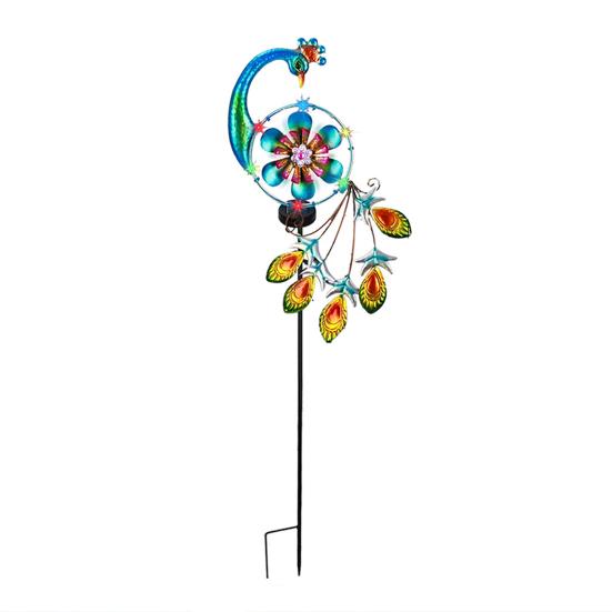 1/2Pcs Peacock Solar Outdoor Lights Auto On/Off Waterproof