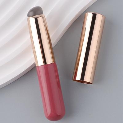 Silicone Angled Concealer Brush Like Fingertips Q Soft Portable Round Head Silicone Makeup Brush Lip Brush Lipstick Brush