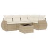 VidaXL Garden Lounge Set with Cushions 6 Pcs, Patio Sofas, Patio Furniture Set, Outdoor Furniture, Beige 3253675