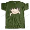 New Cotton Tees Fashion Tshirt Axolotl Friend Funny Cartoon Animal Print Unisex Summer Teeshirt Loose Cool Top Printing Tees