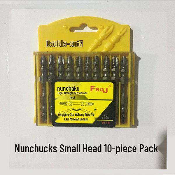 Universal Flexible Shaft Electric Screwdriver with Magnetic Double-Headed Cross Bits