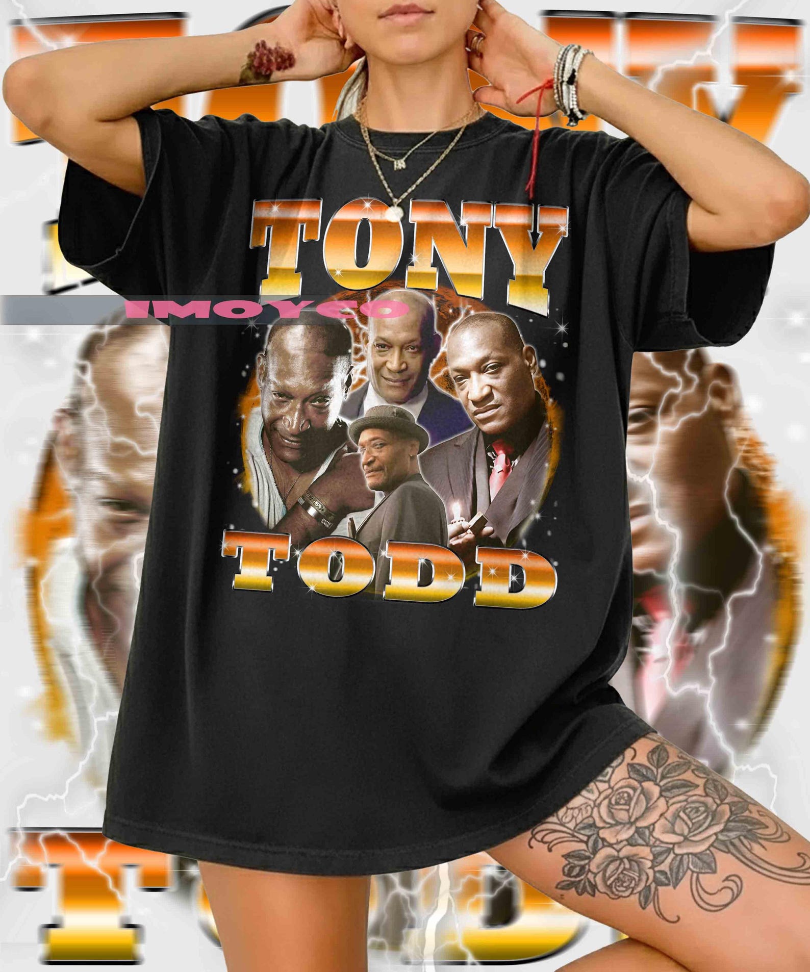 Comfort Colors Tony Todd Vintage T-Shirt – 90s Retro Tee M