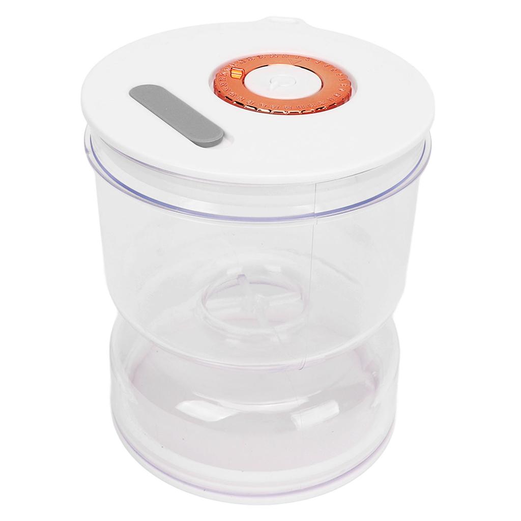 Pickle Jar with Strainer Flip Fork Date Record Hourglass Tight Sealing Dry Wet Separation Food