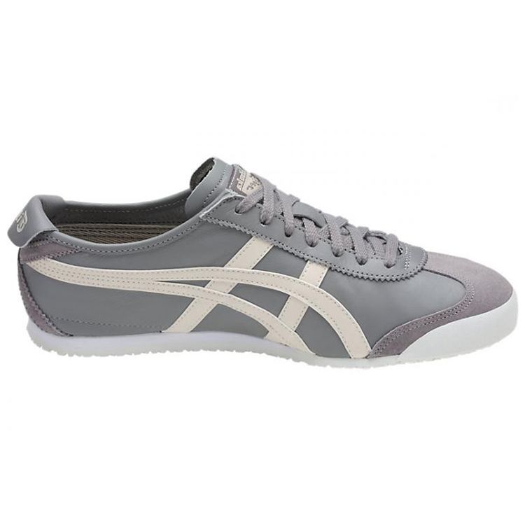 Onitsuka Tiger Mexico 66 Leather Lightweight Comfortable Sports Shock Absorption Low-Top Lifestyle Casual Shoes Unisex sneaker Light-Gray D4J2L-9602