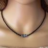 Natural Stone Cat Head Pendant Necklace, Elegant Minimalist Gift, Black Crystal Necklace with Premium Feel, Daily Wear Choker