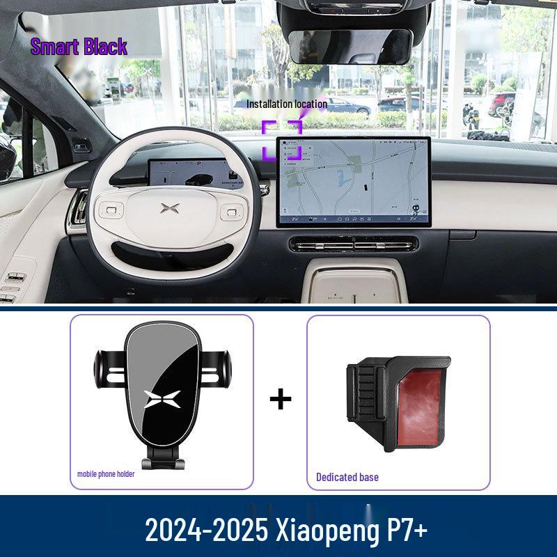 Car Phone Holder & Navigation Mount for 2024-2025 Xiaopeng P7+
