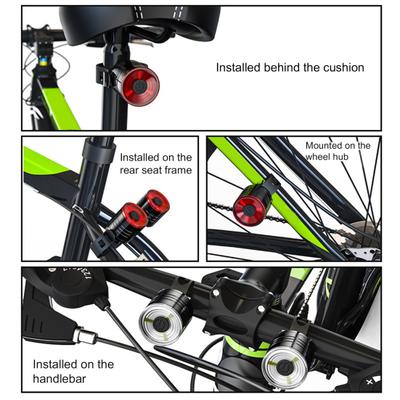 Bike Tail Light 3 Models Waterproof LED Cycling Bicycle Rear Warning Lamp for Helmet