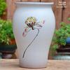 Retro Ceramic Tall Wide-Mouth Flower Pot: Tree Trunk Design for Bougainvillea, Hydrangea, and Roses.