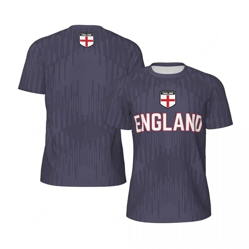 

England Football Tshirt Quick Dry 3d Printed T Shirts Summer Sports Running Badminton Tee Shirt Loose Short Sleeves Top 4XL