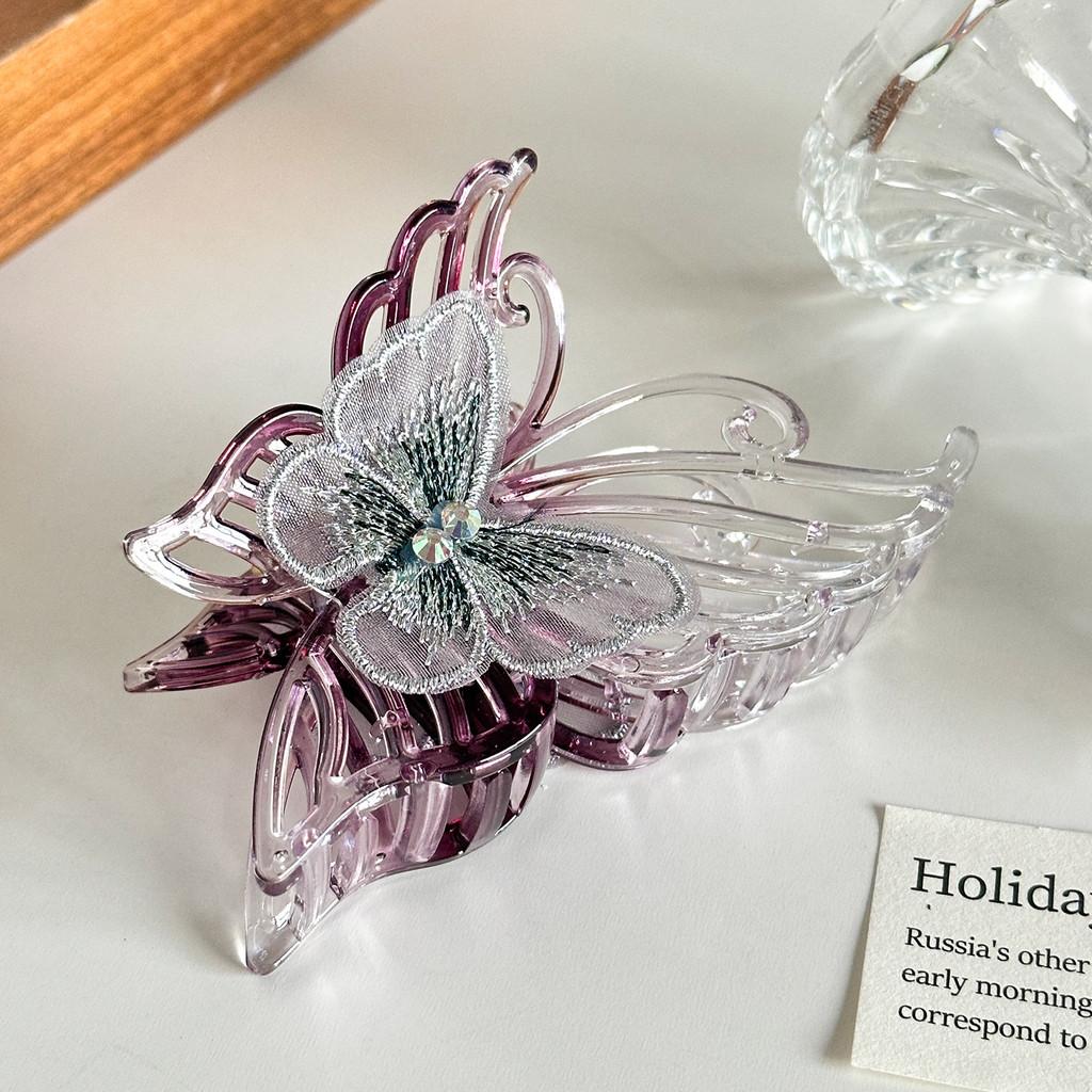 Elegant Vintage Butterfly Hair Clip Large Size For Upscale Fashionable Hairstyles