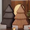 Christmas Tree Snack Plates 3 Grids Tree Shaped Tray Merry Christmas Party Decorations For Home 2025 Gifts Happy  Year 2026