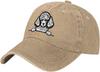 Poodle Peeking Dog Print Washed Cotton Baseball Cap Casual Adjustable Adult Hat