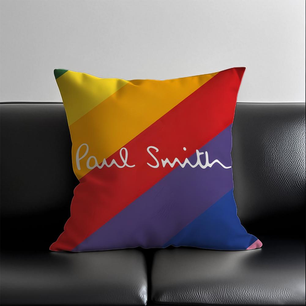 S-SmithS-F-FashionS-P-Paul Pillow Case Anti-dustmite Pillowcase Invisible zipper silky short plush Sofa cushion cover 16x16Inch