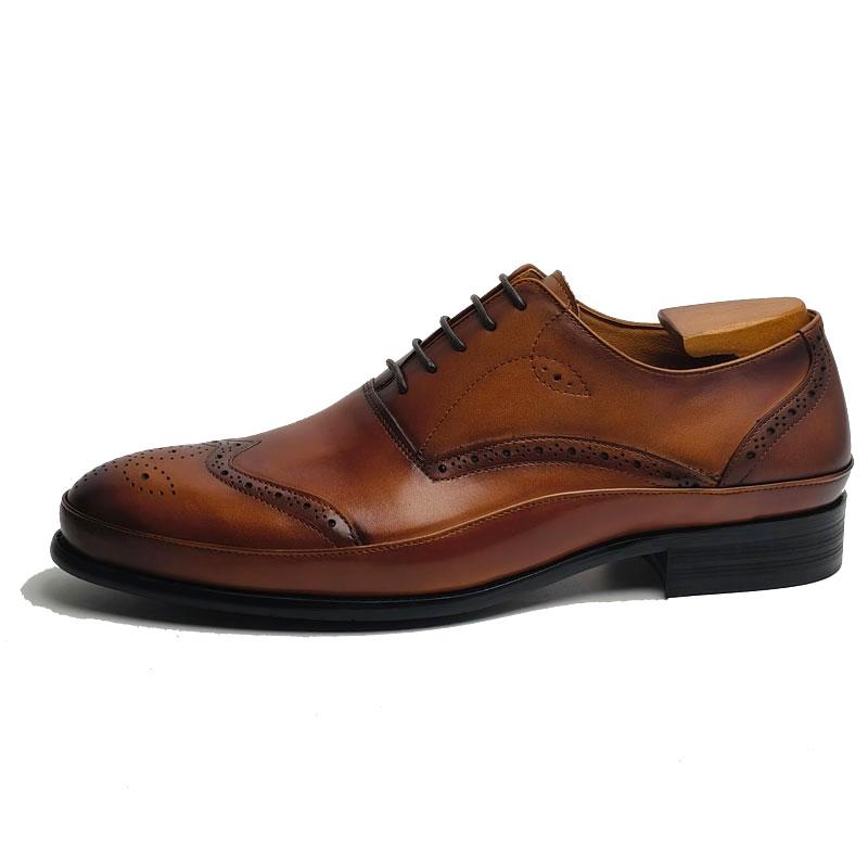 Fashion New Formal Oxfords Leather Shoes For Mens Top Layer Cowhide Leather Formal Business Party Fashion Handmade Shoes High Quality